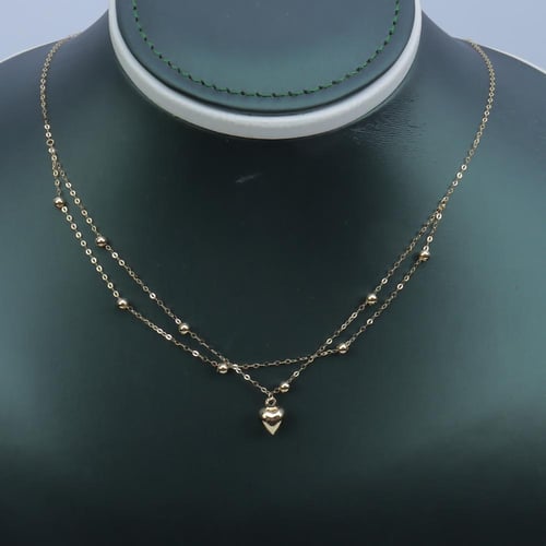 سلسال ذهب الببلز عيار 18 وزن 1.11 جرام