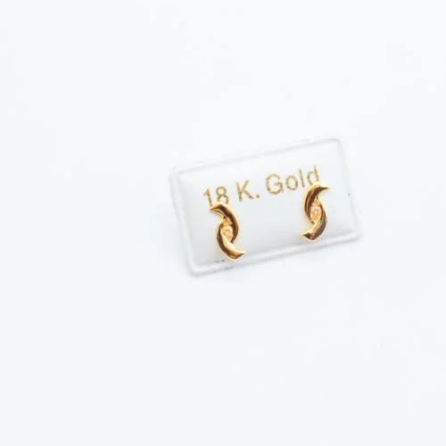 Gold Earring 18k for children with a refined desig...