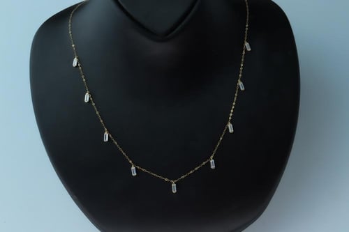 تشوكر ذهب سوليتير تصميم الماسي عيار 18