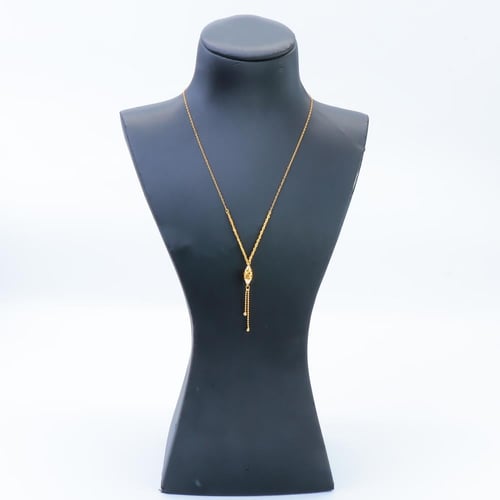 سبحة ذهب تصميم بحريني ناعمه عيار 21 وزن 1.35 جرام