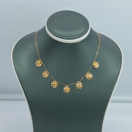 تشوكر ذهب الرمش السادة عيار 21 وزن 3 جرام