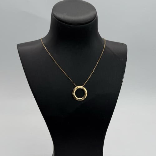 عقد ذهب اللوف تصميم الماسي روز قولد عيار 21 وزن 4...