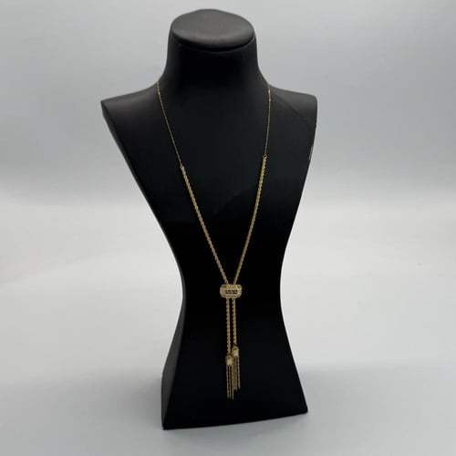 سبحة ذهب عيار 21 مطعمة بالميناء الابيض وزن 6.66 جر...