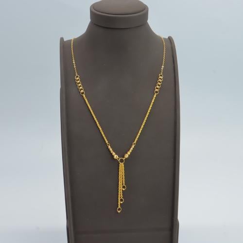 سبحة ذهب ناعمة عيار 21 وزن 3.8 جرام