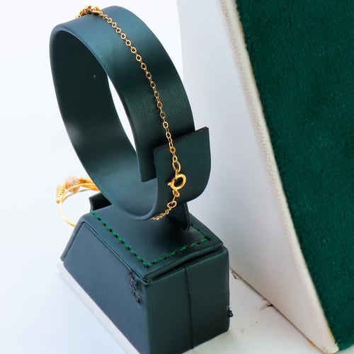 طقم ذهب بتصميم السبحة عيار 21 وزن 12.45 جرام بتعلي...