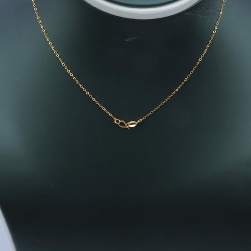 سلسال ذهب عيار 21 وزن 0.92 جرام