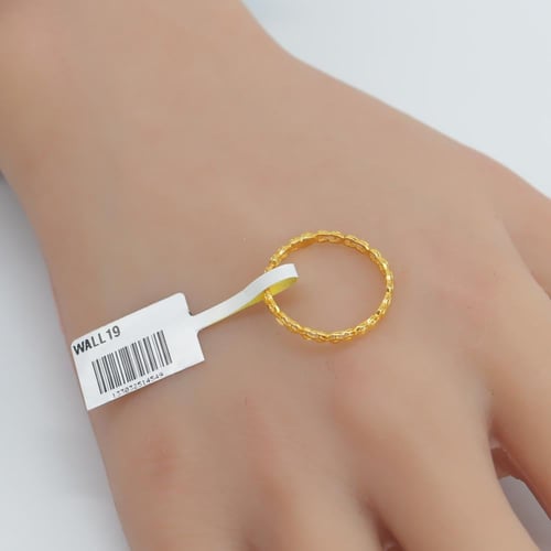 دبلة ذهب عيار 21 انفينتي رفيعة وزن 0.66 جرام