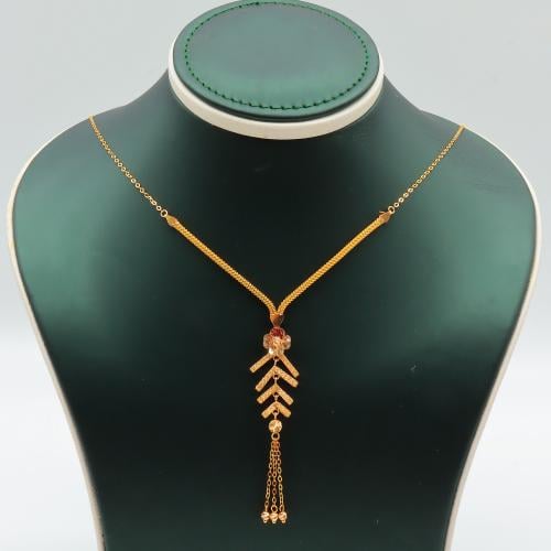 عقد ذهب عيار 21 وزن 5.58 جرام