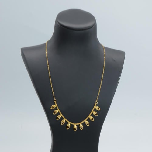 عقد ذهب الياسمنة عيار 21 وزن 3.23 جرام