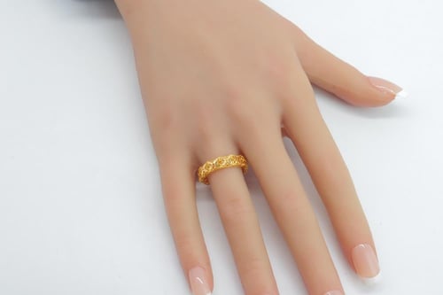 افضل دبله ذهب عيار 21 بتصميم راقى وزن 1.66 جرام