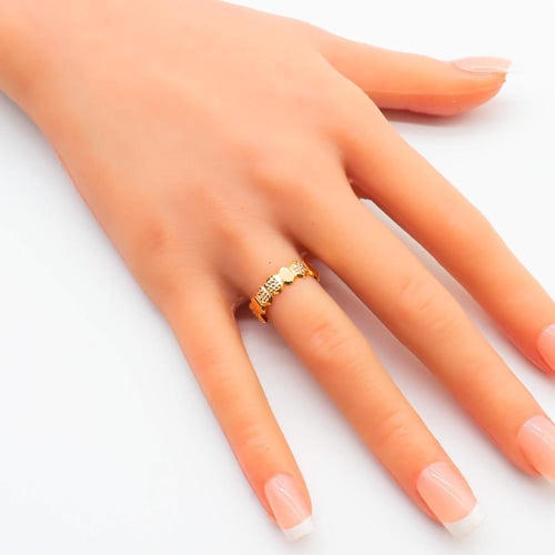 دبلة ذهب عيار 21 الشومية وزن 0.89 جرام – تصميم رقي...