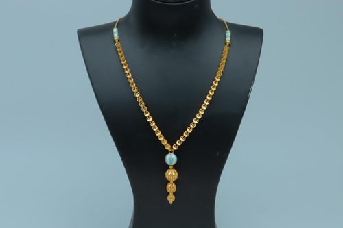 سبحة ذهب هندي عيار 21 وزن 12.18 جرام