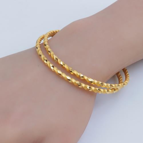 غوايش ذهب مبرومة عيار 21 لفّة النور