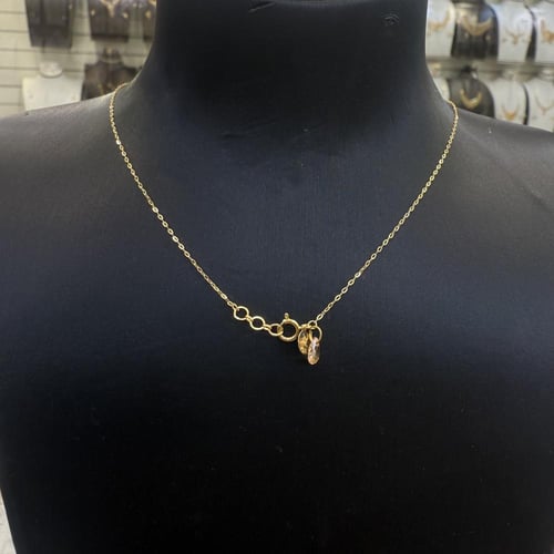 سلسال ذهب الببلز ناعم عيار 21 وزن 1.2 جرام