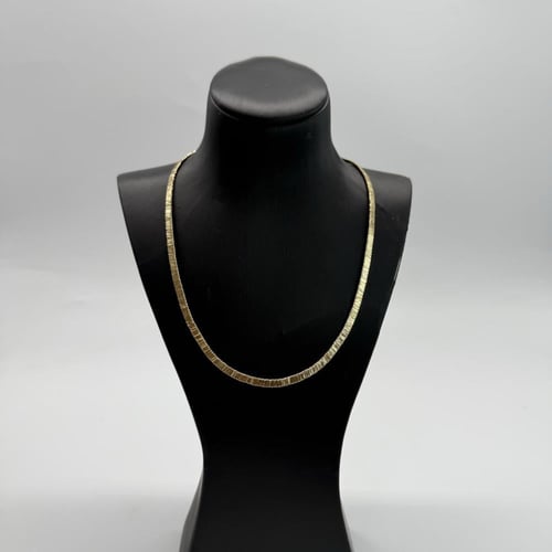 عقد الحرير ذهب عيار 18 تصميم ايطالي وزن 14.22 جرام