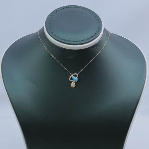 سلسال ذهب تصميم الماسي عيار 18 وزن 1.13 جرام