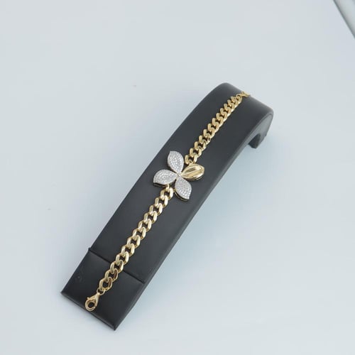 اسوارة ذهب روبيرتو كوين تصميم الماسي عيار 18 وزن 1...