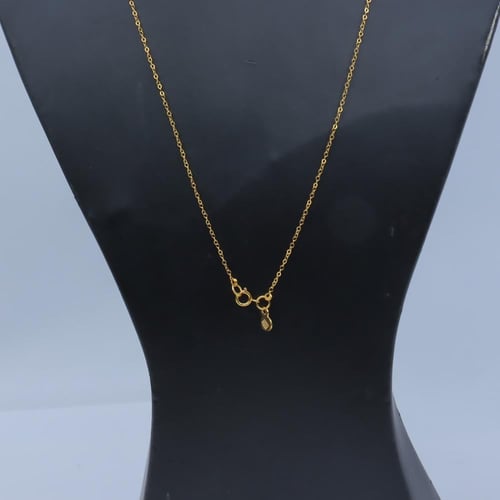 سلسال سبحة ذهب عيار 21 بتصميم مبروم وزن 2.92 جرام