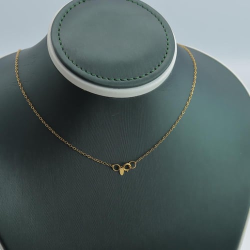 كلكشن عقد واسوارة المبروم ذهب عيار18 وزن 2.8 جرام