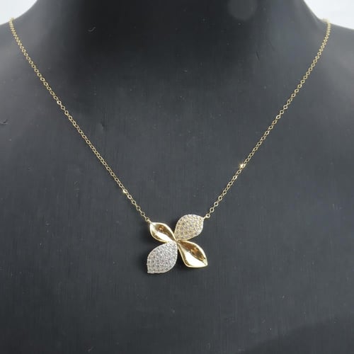 سلسال ذهب الباسكال تصميم الماسي عيار 18 وزن 1.3 جر...