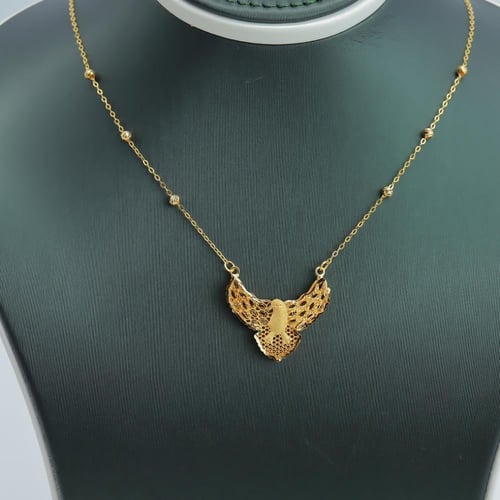 عقد ذهب الصقر عيار 21