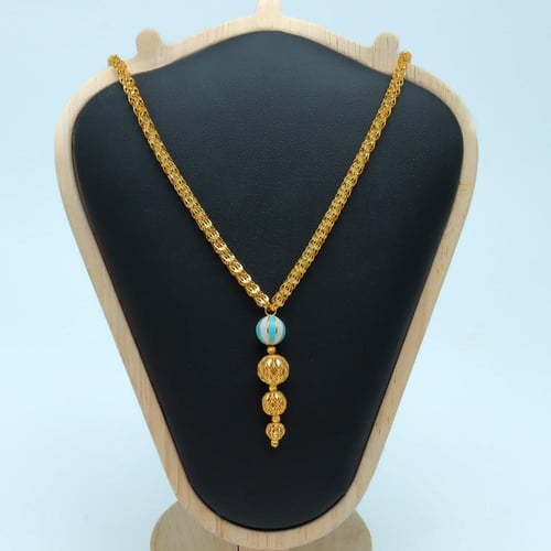 سبحة ذهب هندي عيار 21 وزن 12.18 جرام