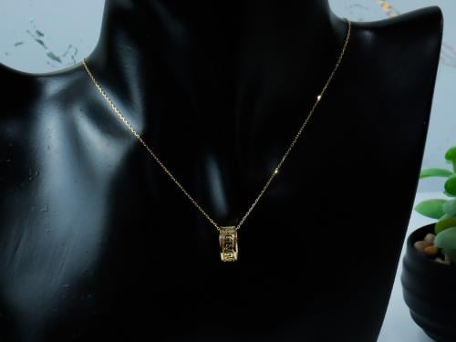 سلسال ذهب ناعم عيار 18 بتصميم الدبلة الفخم الوزن 2...