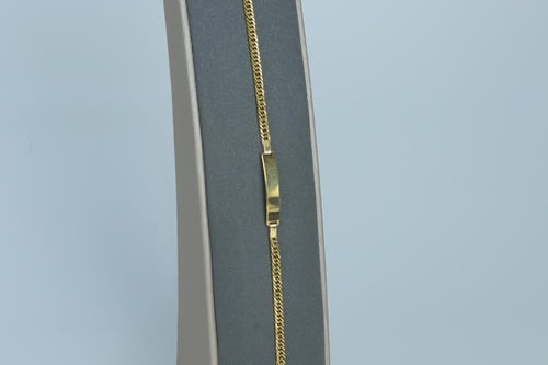 اسوارة ذهب جنزير عيار 18 وزن 3.22 جرام