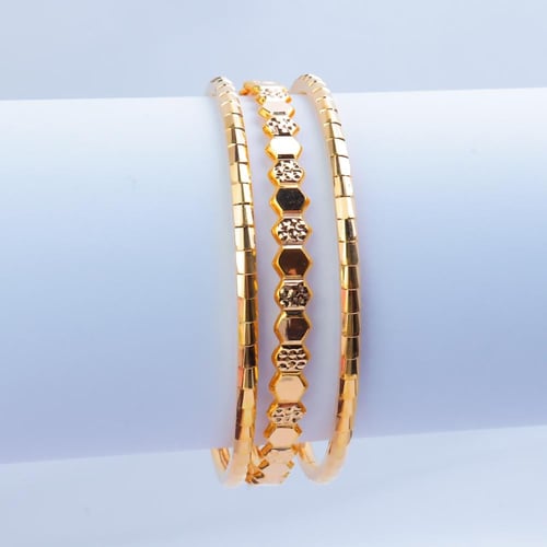 غوايش ذهب عيار 21 بكج كوبرا مع شومية وزن 14.9 جرام