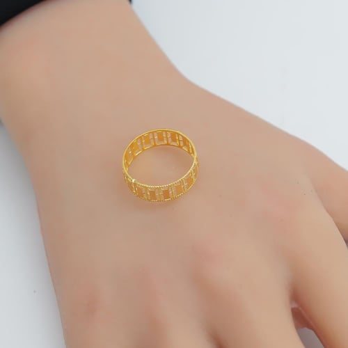 دبلة ذهب عيار 21 وزن 1.7 جرام