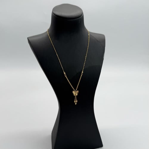 عقد ذهب الفراشة عيار 21 وزن 3 جرام