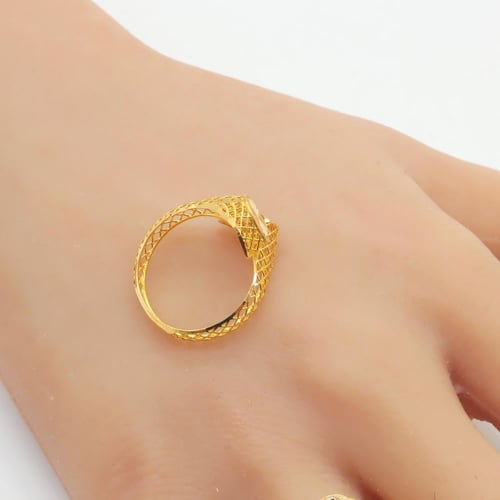 خاتم ذهب عيار 21 مقاس 8 | 17 وزن 1.94 جرام