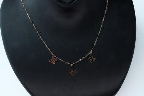 سلسال ذهب الفراشات عيار 18