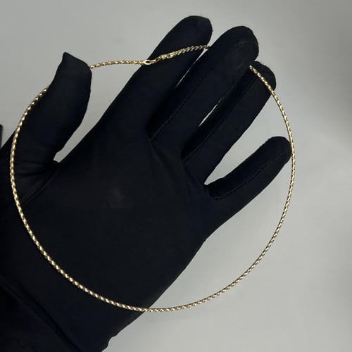 عقد طوق سوبر ايطالي مبروم عيار 18 وزن 3.3 جرام