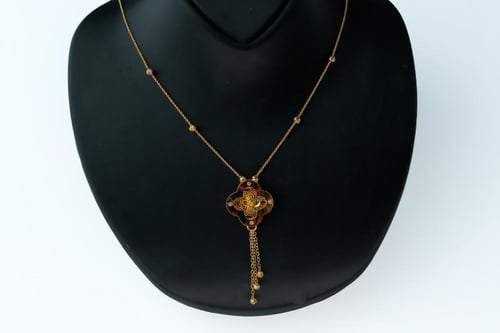 سلسال ذهب فخم عيار 21 وزن 4,4 جرام - لأطلالة فريدة