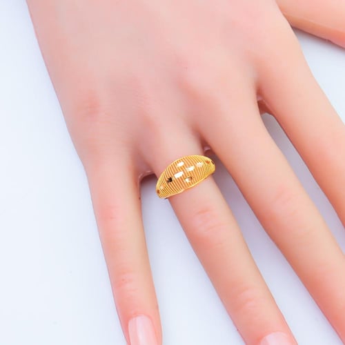 خاتم ذهب عيار 21 وزن 1.44 جرام