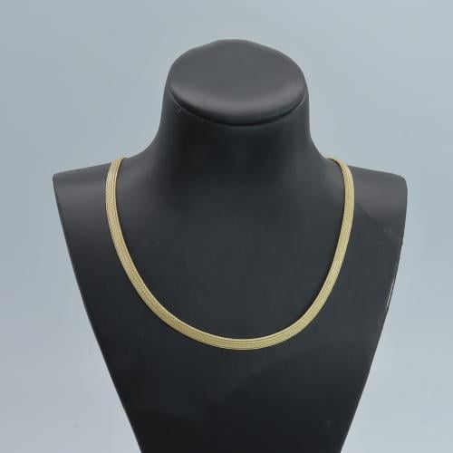 عقد ذهب ماتيني العريض عيار 18 وزن 6 جرام