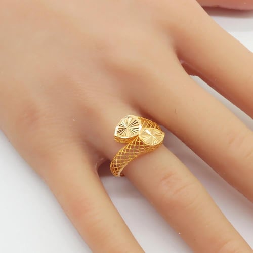 خاتم ذهب عيار 21 مقاس 8 | 17 وزن 1.94 جرام