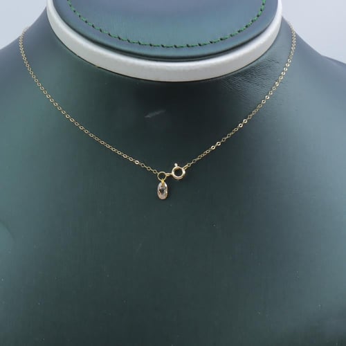 سلسلة ذهب عيار 18 لمعة القلب الألماسي وزن 1.19 جرا...