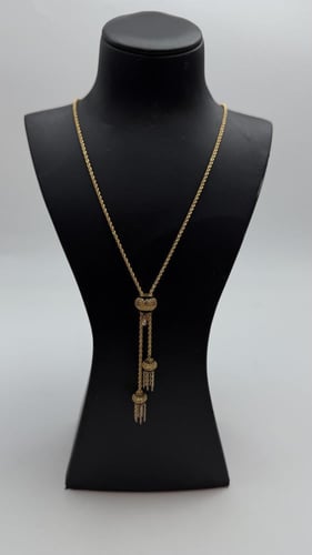 سبحة ذهب بتصميم المبروم عيار 21 وزن 5.5 جرام