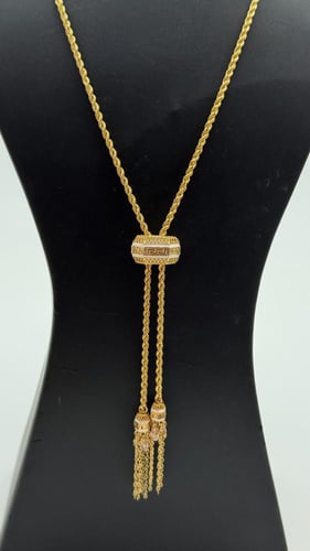 سبحة ذهب بتصميم كورة السحب عيار 21 وزن 6.6 جرام