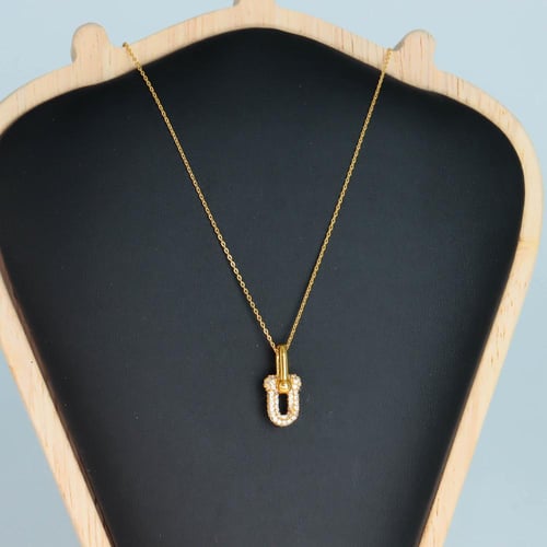 سلسال ذهب المونيكاء تصميم الماس عيار 21 وزن 3.1 جر...