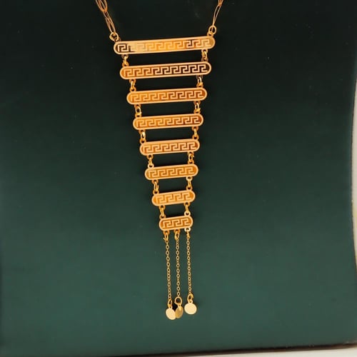 طقم ذهب الرمش عيار 21 وزن 5.12 جرام