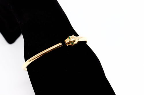 سوارة ذهب البانثر عيار 18 وزن 6.8 جرام