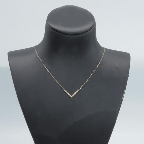 سلسال ذهب نواعم تصميم الماسي عيار 18 وزن 0.5 جرام