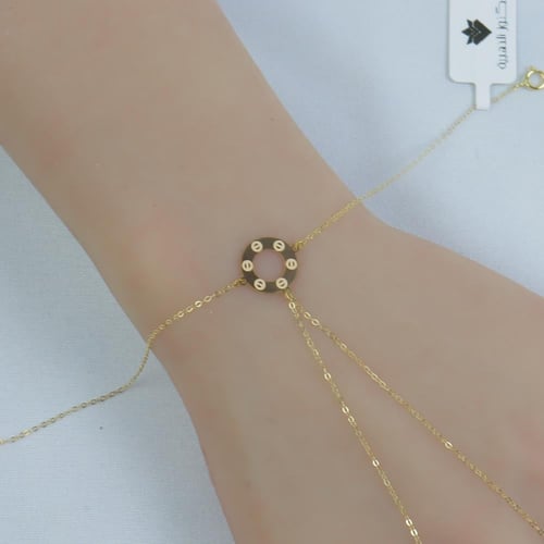 كف ذهب ناعم عيار 18 وزن 0.6 جرام