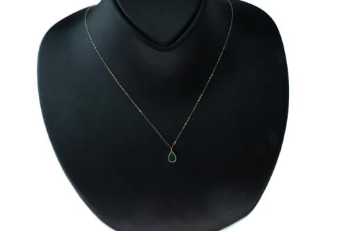 سلسال ذهب عيار 18 تصميم الماسي بوزن 0.4 جرام