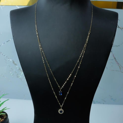 سلسال ذهب دورين تصميم الماسي عيار 18 وزن 0.8 جرام