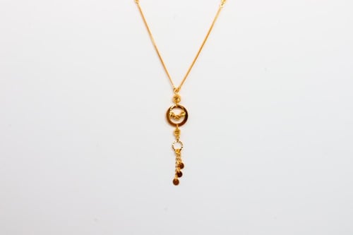 عقد سبحة ذهب عيار 21 تصميم ايطالي فاخر - الوزن 7.5...