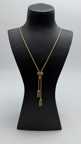 سبحة ذهب بتصميم المبروم عيار 21